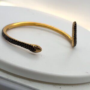 14kt over brass snake bangle by Lucky Brand